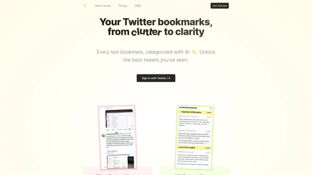 Twitter Bookmarks Manager