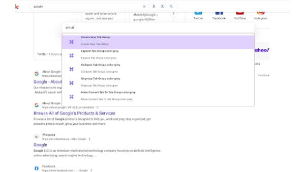 Typee - A Browser Command Line - Chrome Extension
