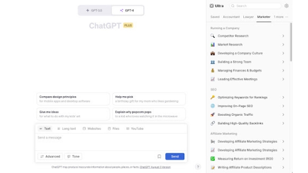 Ultra ChatGPT Extension - Chrome Extension