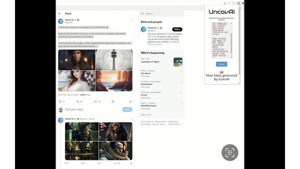 UncovAI - Chrome Extension