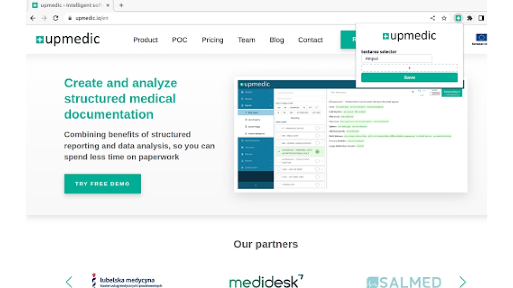 Upmedic Radiologia - Chrome Extension