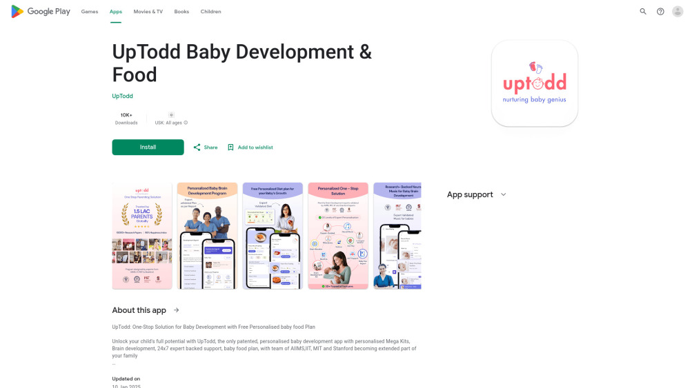 UpTodd Baby Development & Food