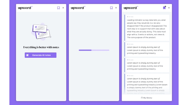 Upword - Chrome Extension