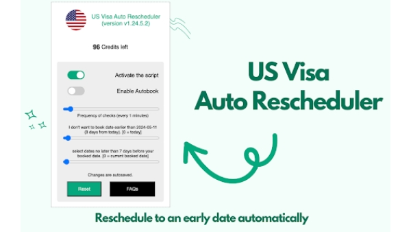 US Visa Appointment Rescheduler - Chrome Extension