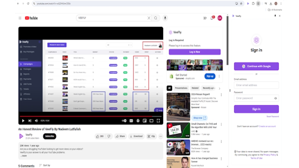 VeeFly YouTube Chrome Extension - Chrome Extension