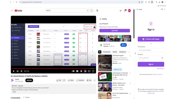 VeeFly YouTube Chrome Extension - Chrome Extension