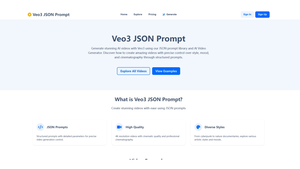 Veo3 JSON Prompt