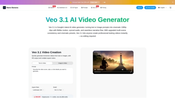 Veo 3.1 AI Video Generator