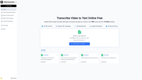 Video Transcriber AI