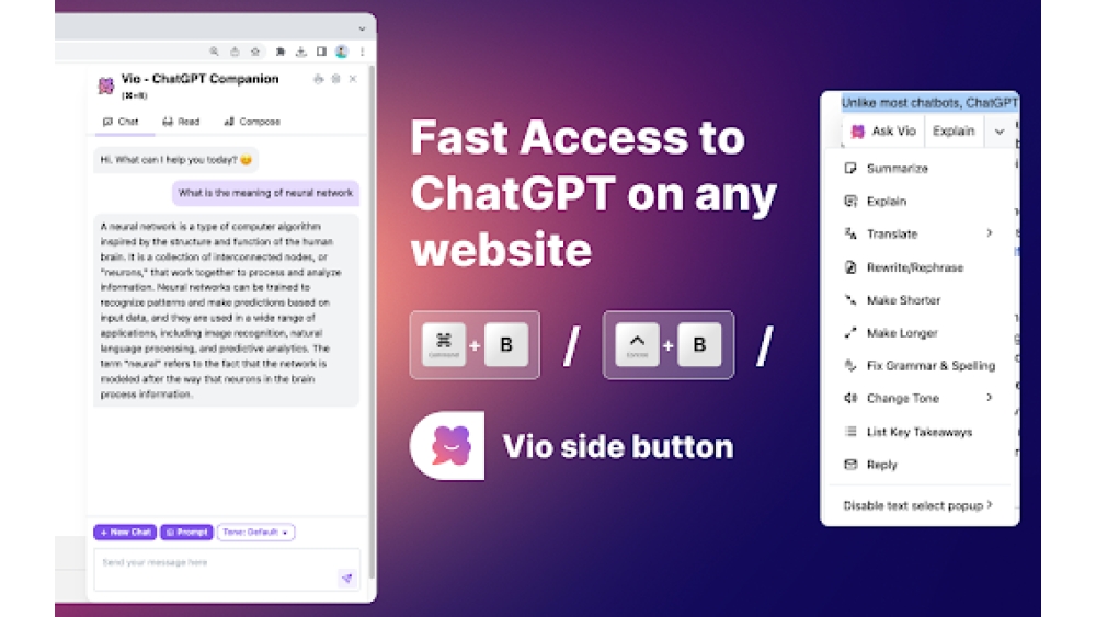 Vio - Chrome Extension