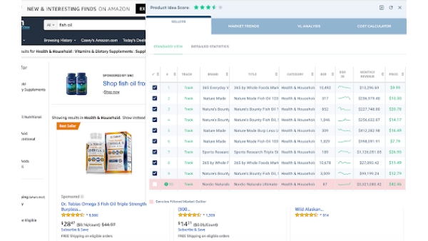 Viral Launch Market Intelligence - Chrome Extension