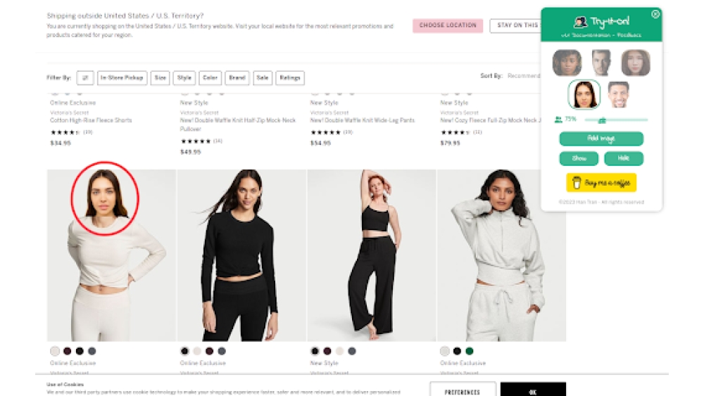 Virtual Try-On - Chrome Extension