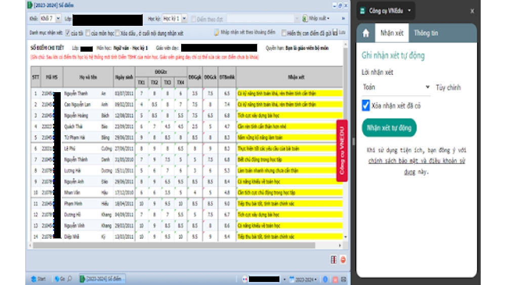 VNEDU Tool - Chrome Extension