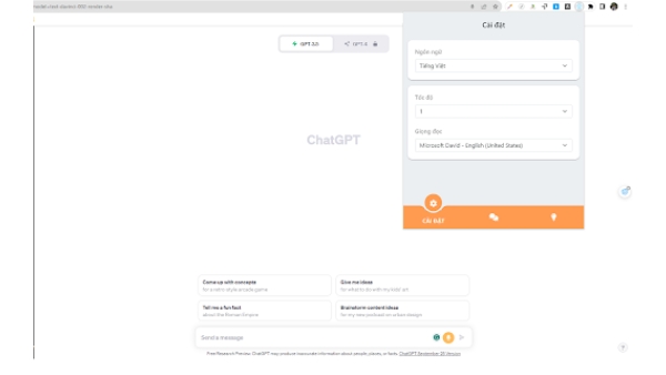 Voice Chat GPT Extension - Chrome Extension