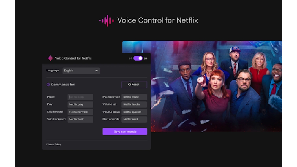 Voice Control for Netflix - Chrome Extension