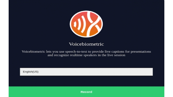 Voicebiometric - Chrome Extension