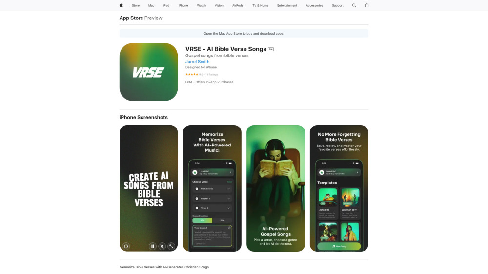 VRSE - AI Bible Verse Songs