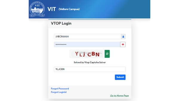 Vtop Captcha Solver Extension - Chrome Extension