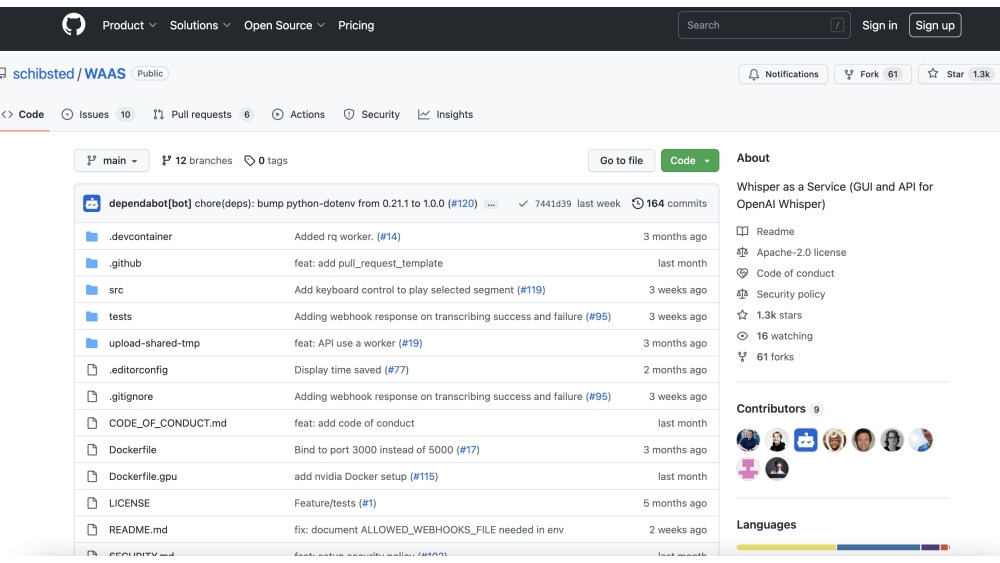 WAAS (Whisper as a Service)