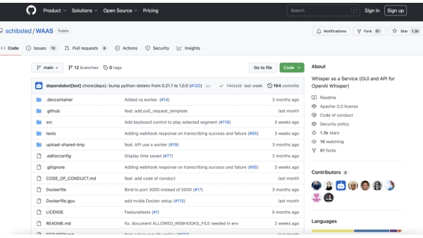 WAAS (Whisper as a Service)