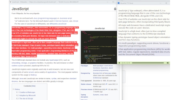 WaveNet for Chrome - Chrome Extension