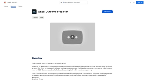 Wheel Outcome Predictor - Chrome Extension