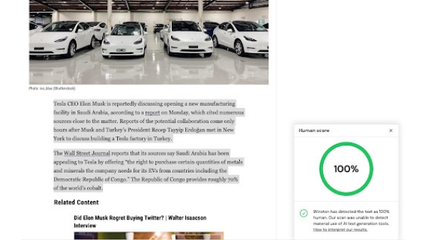 Winston AI - Chrome Extension