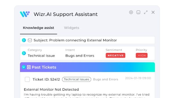 Wizr AI Agent Assist - Chrome Extension