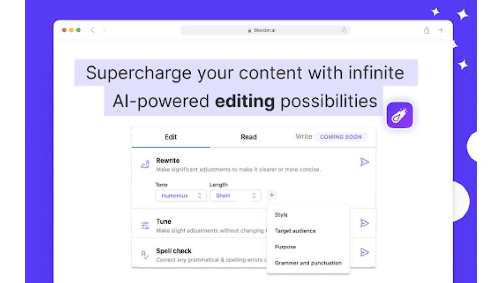 Wonder AI - Chrome Extension