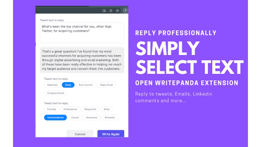 Write Panda - Chrome Extension