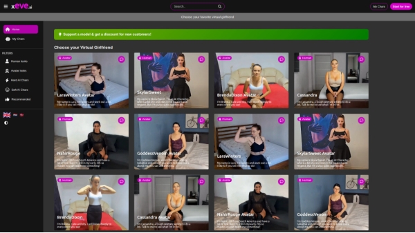 xeve.ai AI Girlfriends, AI Sexting, AI Live Video Chat and AI Striptease