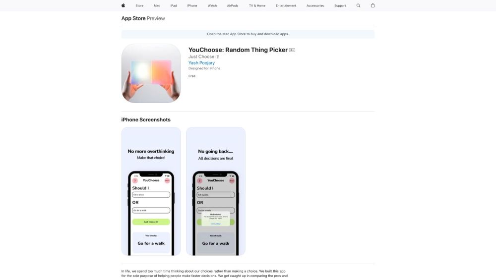 YouChoose: Random Thing Picker