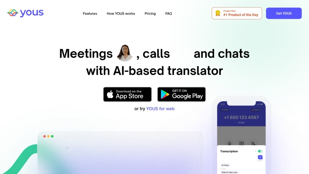 YOUS - Messenger with AI-based translator