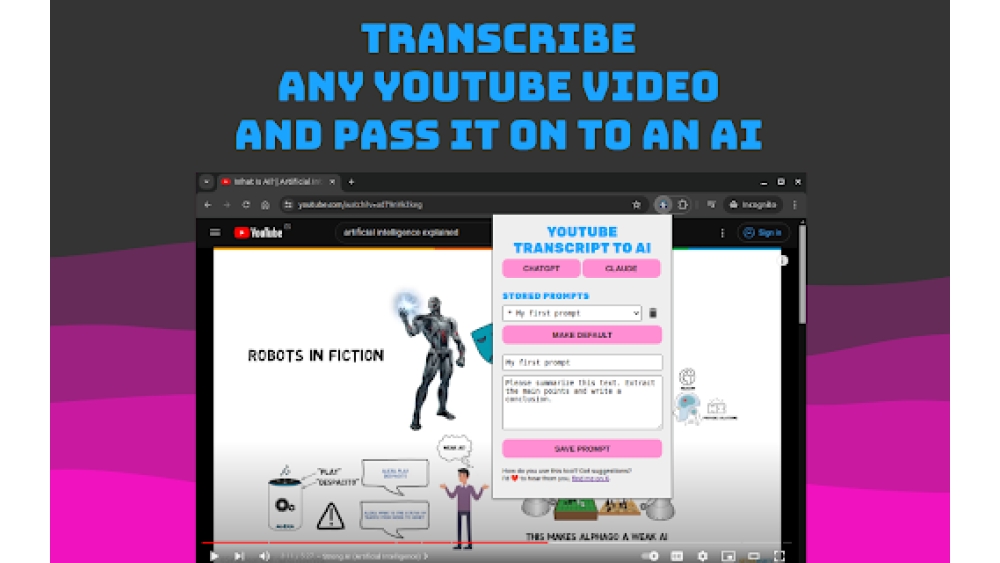 YouTube AI Insights Extension - Chrome Extension