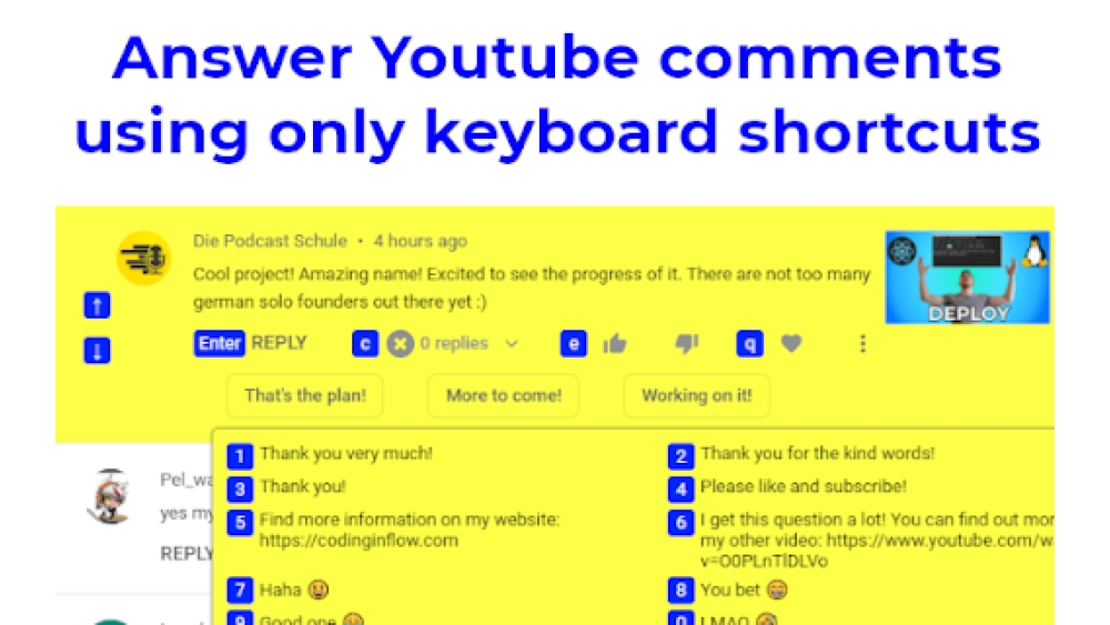 Youtube Comment AI - Chrome Extension