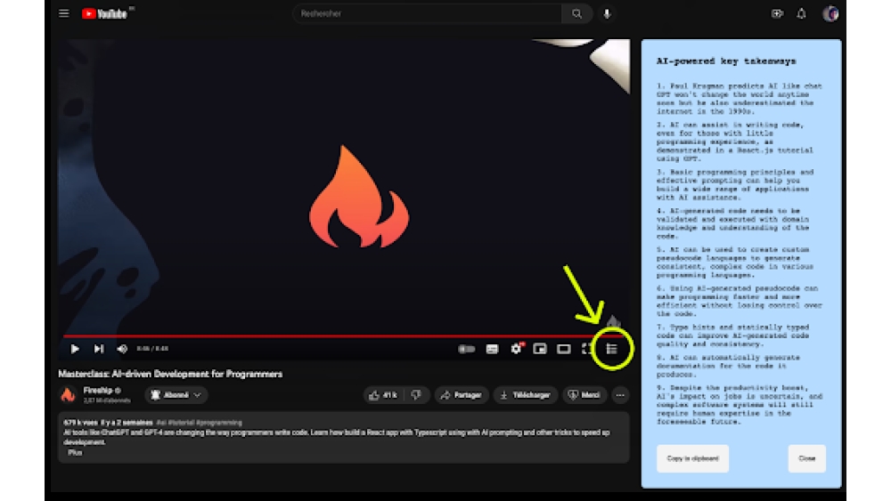 YouTube Summary Extension - Chrome Extension
