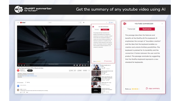 Youtube Summary with ChatGPT - Chrome Extension