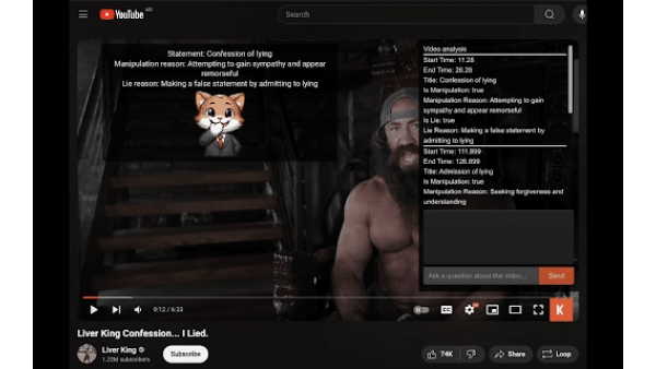 YouTube Transcript Analyzer - Chrome Extension