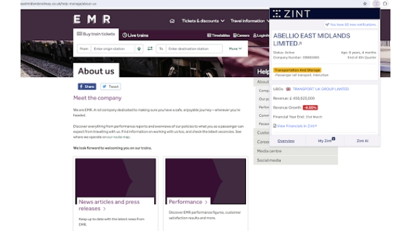Zint - Chrome Extension