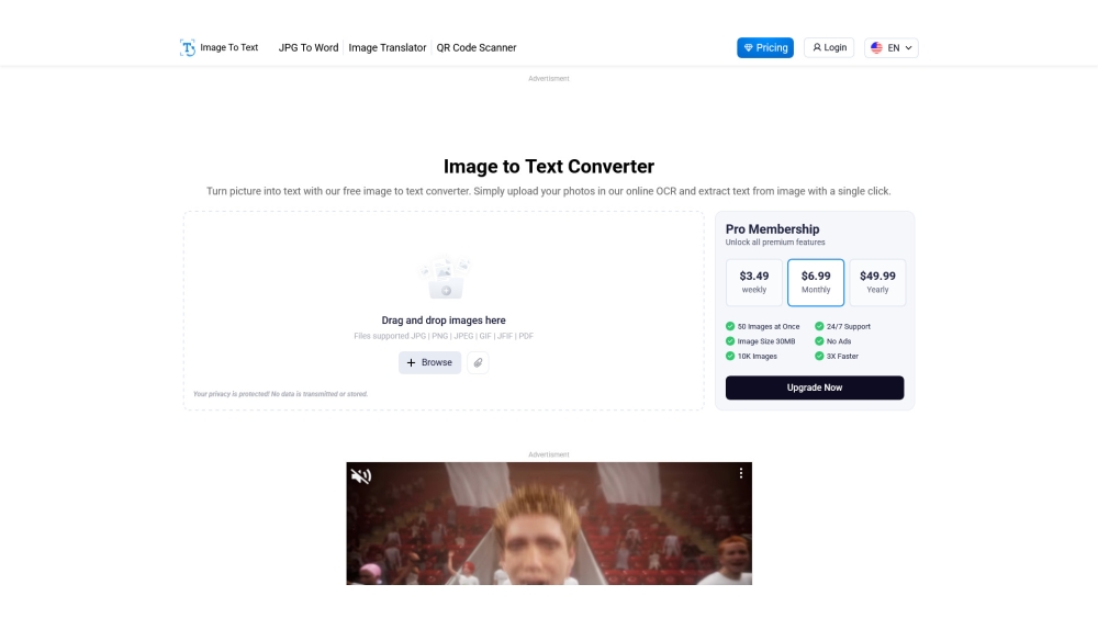 Image to Text converter