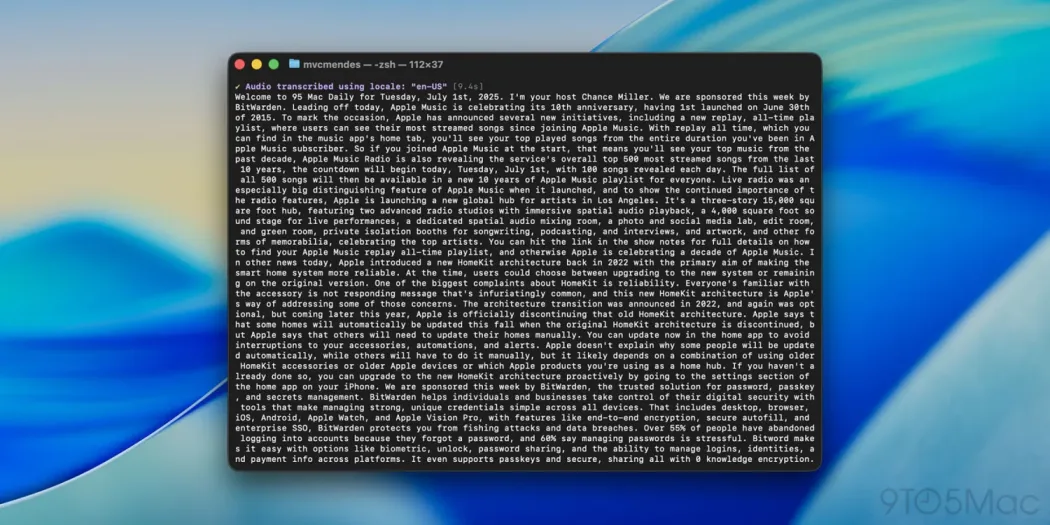  ИИ-транскрипция Apple против Whisper и Parakeet