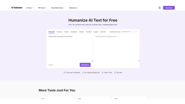  Toolsmart Free Humanize AI