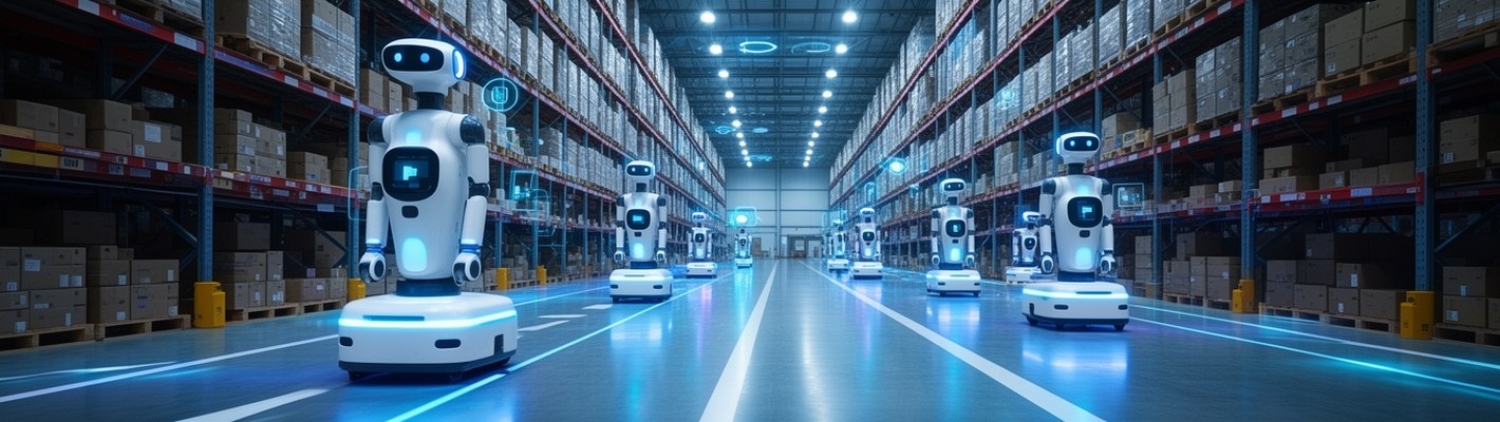 Как искусственный интеллект улучшает движение роботов на складах