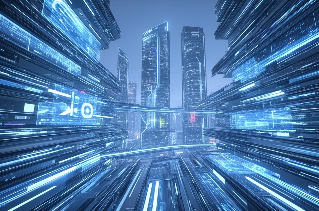 futuristic AI architecture concept