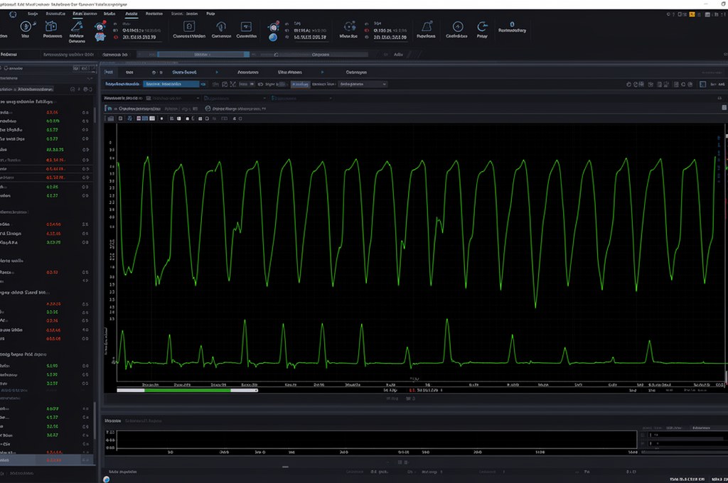 AI model analyzing ECG data