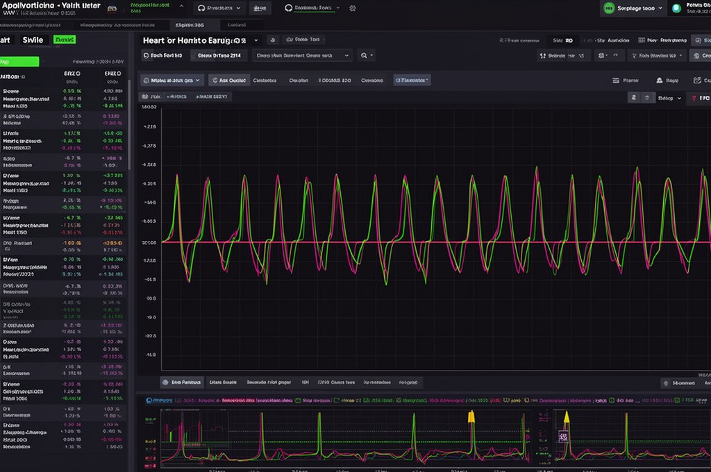 AI analyzing ECG data for heart patients