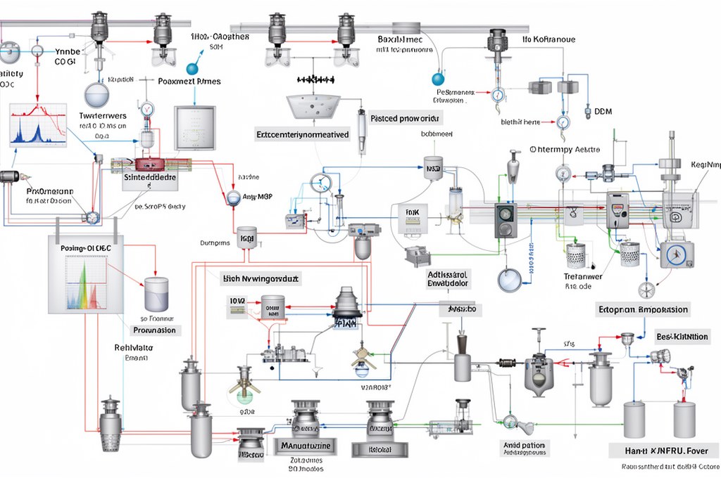 illustration of complex experimental design setup