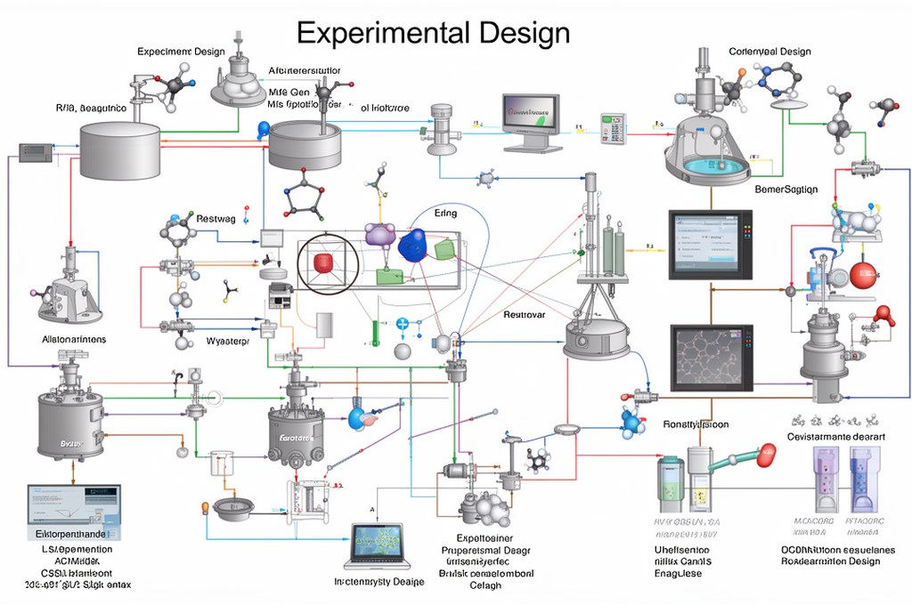 illustration of complex experimental design setup