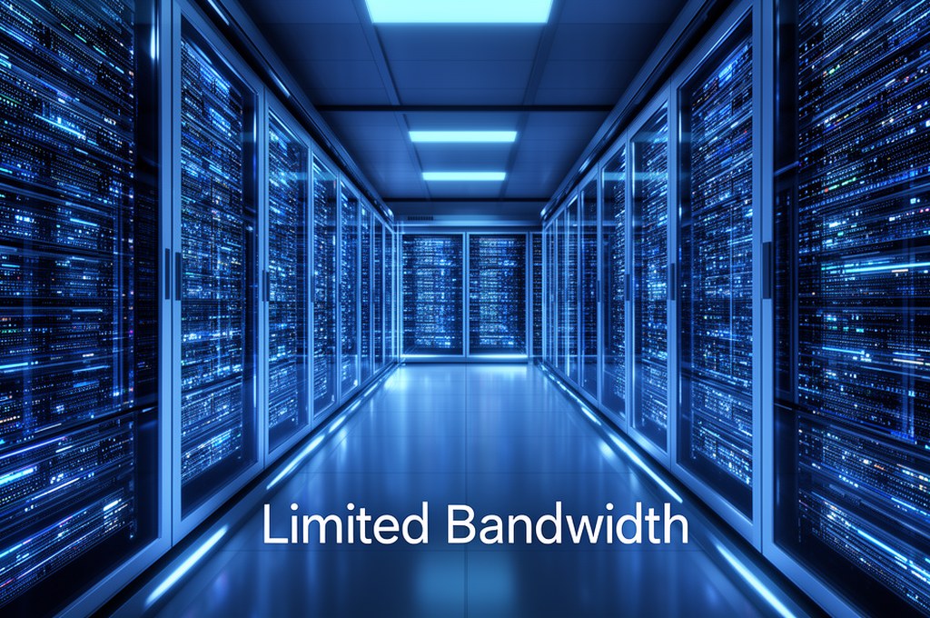 Futuristic data center with limited bandwidth