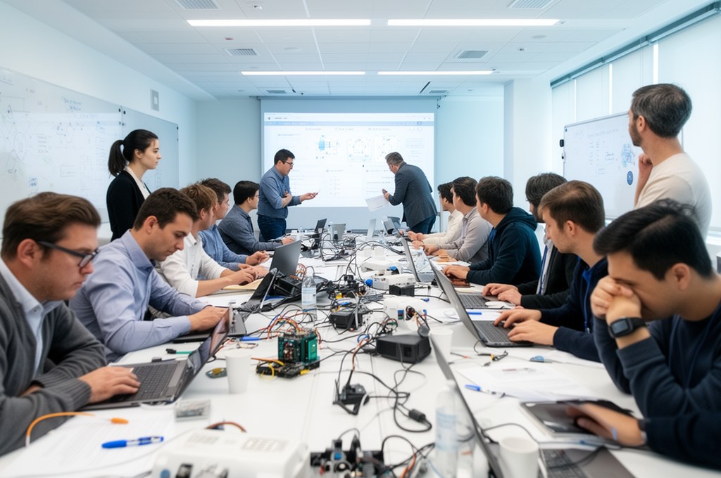 Futuristic AI system in healthcare environment